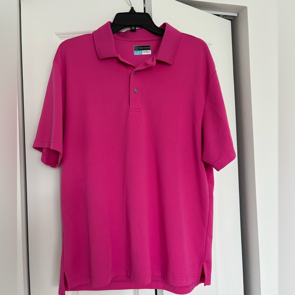 PGA Tour Pink Golf Shirt
